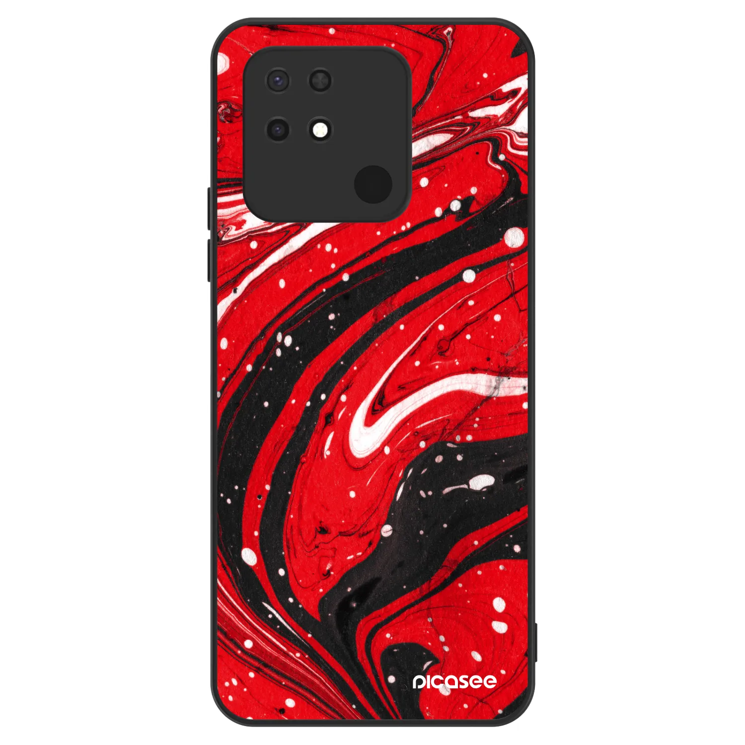 Picasee ULTIMATE CASE Xiaomi Redmi 10C - készülékre - Red black