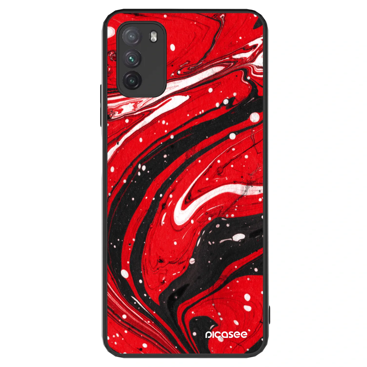 Picasee ULTIMATE CASE Xiaomi Poco M3 - készülékre - Red black
