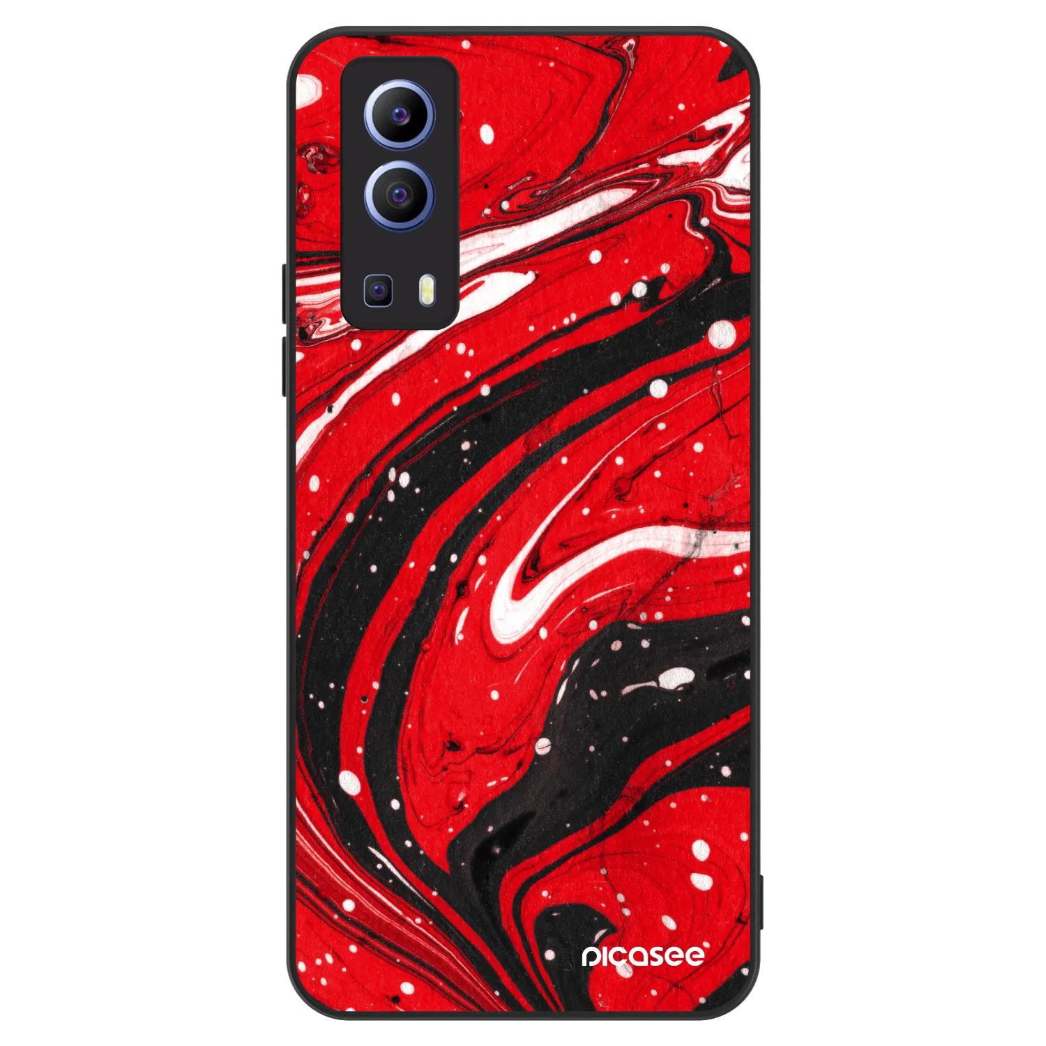 Picasee ULTIMATE CASE Vivo Y52 5G - készülékre - Red black
