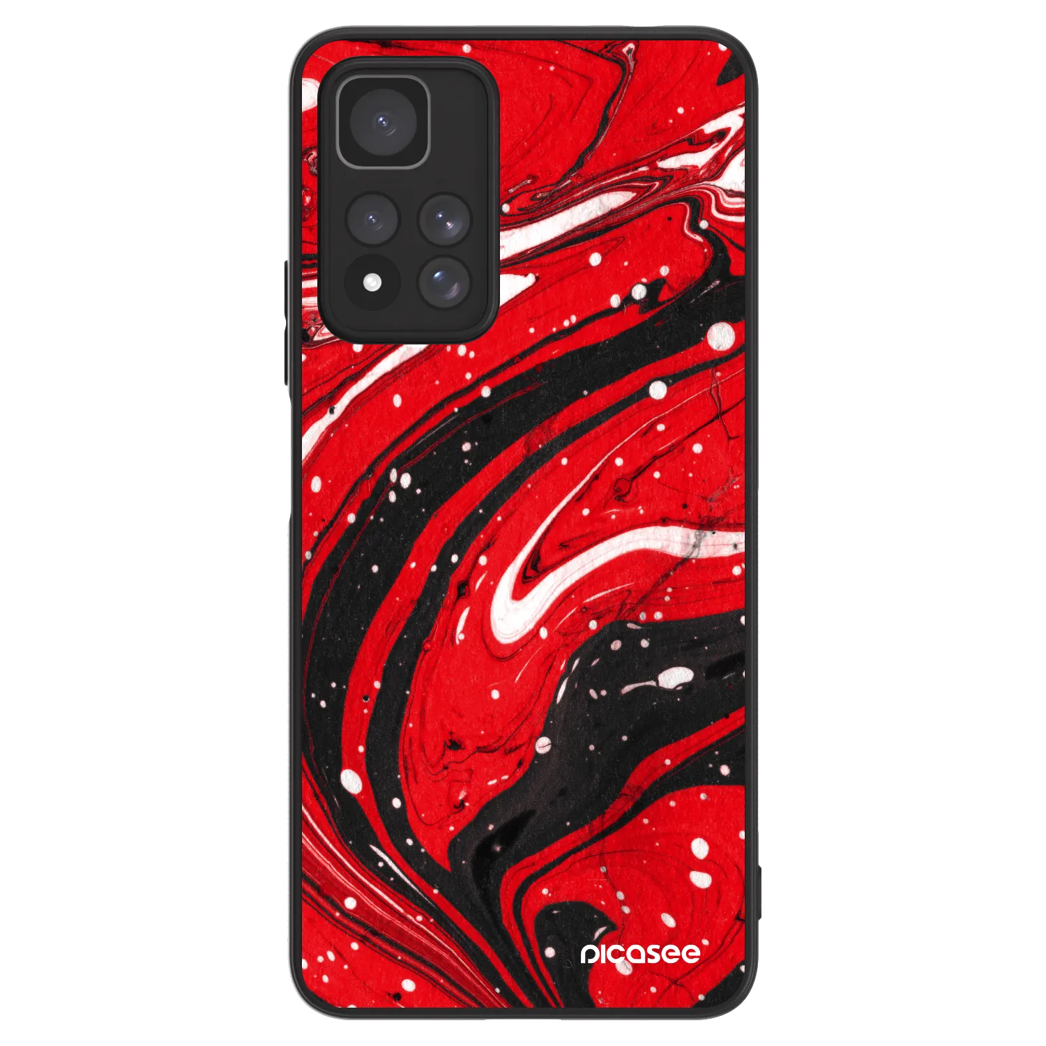 Picasee ULTIMATE CASE Xiaomi Redmi Note 11 Pro+ 5G - készülékre - Red black