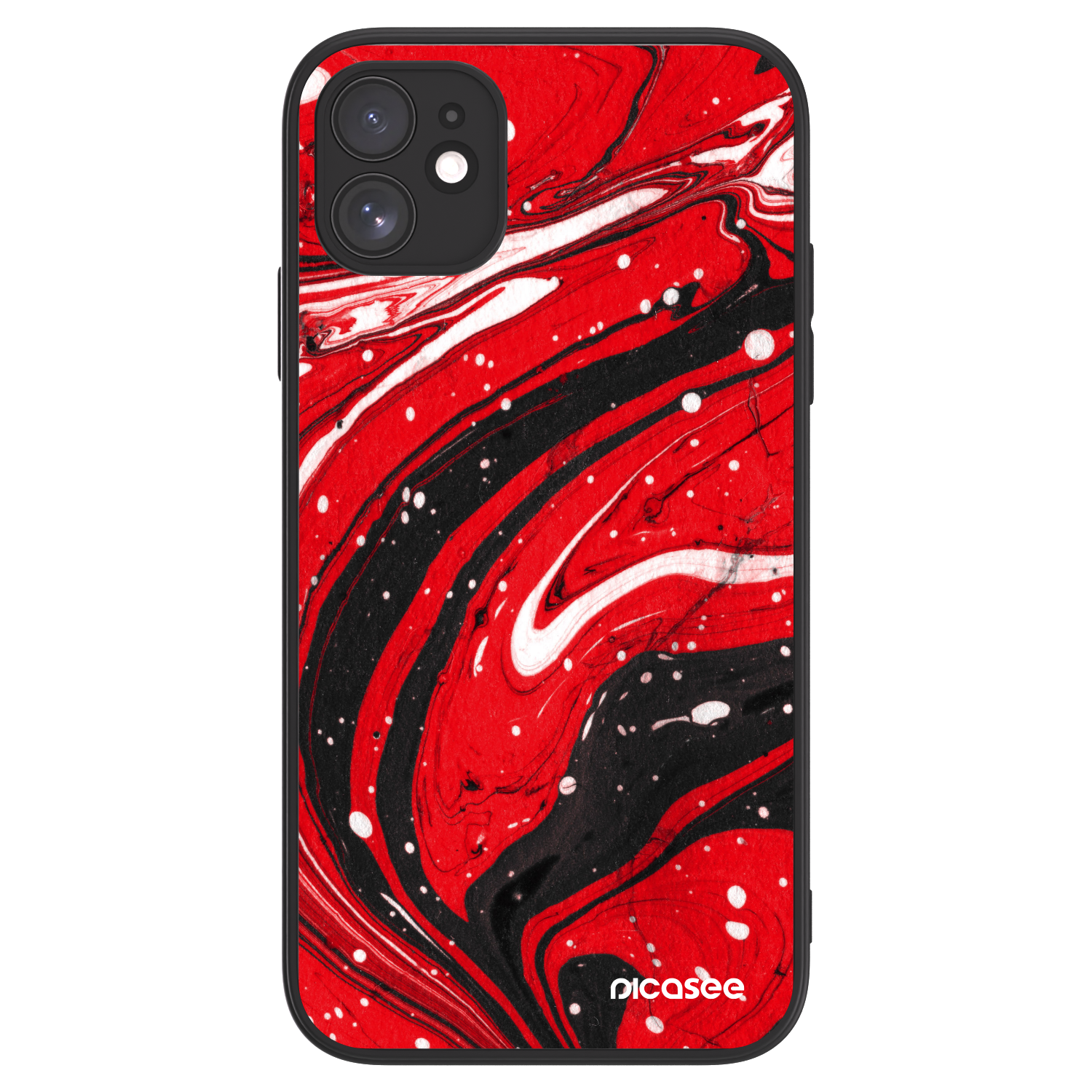 Picasee ULTIMATE CASE MagSafe Apple iPhone 11 - készülékre - Red black
