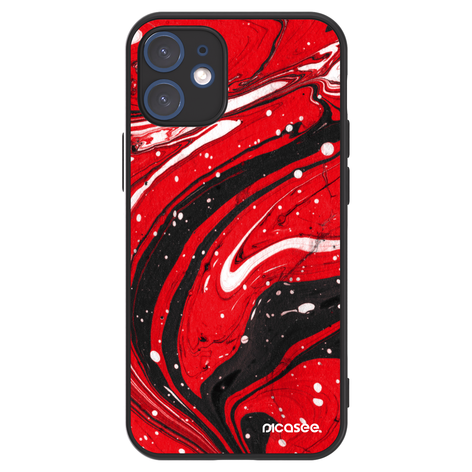 Picasee ULTIMATE CASE MagSafe Apple iPhone 12 mini - készülékre - Red black