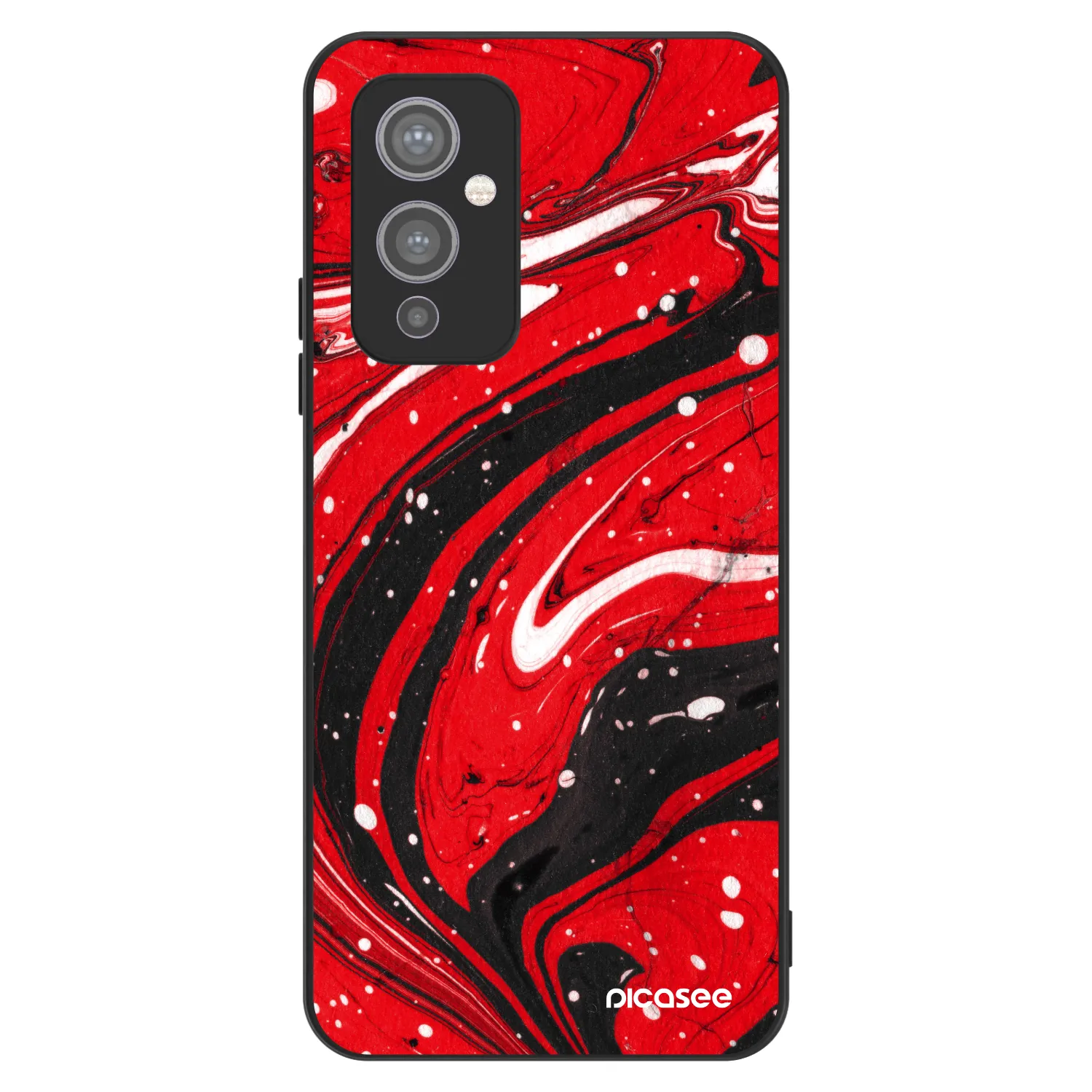 Picasee ULTIMATE CASE OnePlus 9 - készülékre - Red black