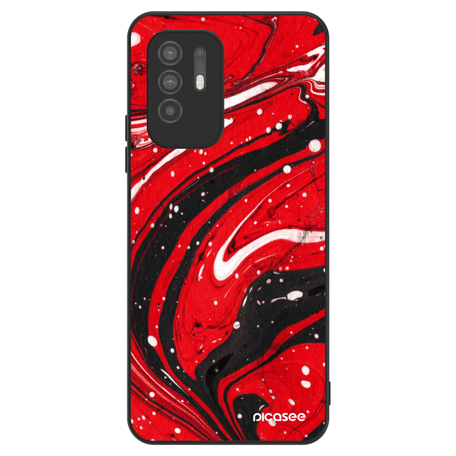 Picasee ULTIMATE CASE OPPO A94 5G - készülékre - Red black