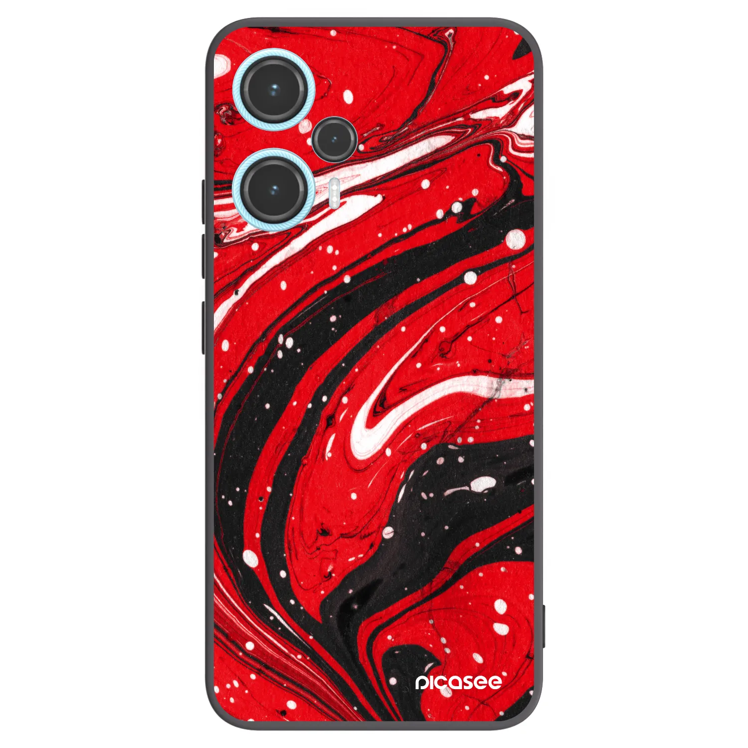 Picasee fekete szilikon tok az alábbi mobiltelefonokra Xiaomi Poco F5 - Red black
