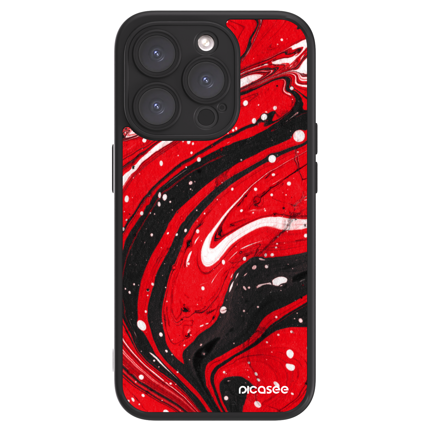 Picasee ULTIMATE CASE MagSafe Apple iPhone 15 Pro - készülékre - Red black