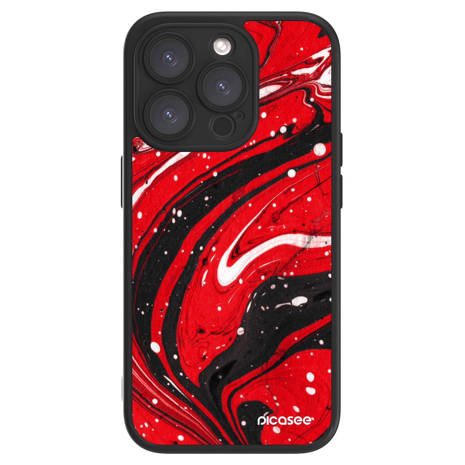 Picasee ULTIMATE CASE Apple iPhone 15 Pro - készülékre - Red black