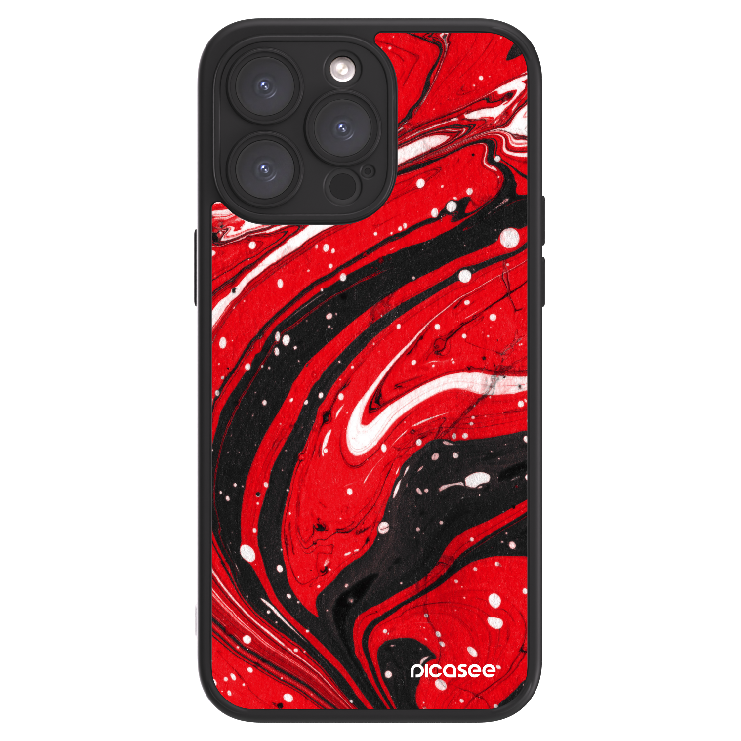 Picasee ULTIMATE CASE Apple iPhone 15 Pro Max - készülékre - Red black
