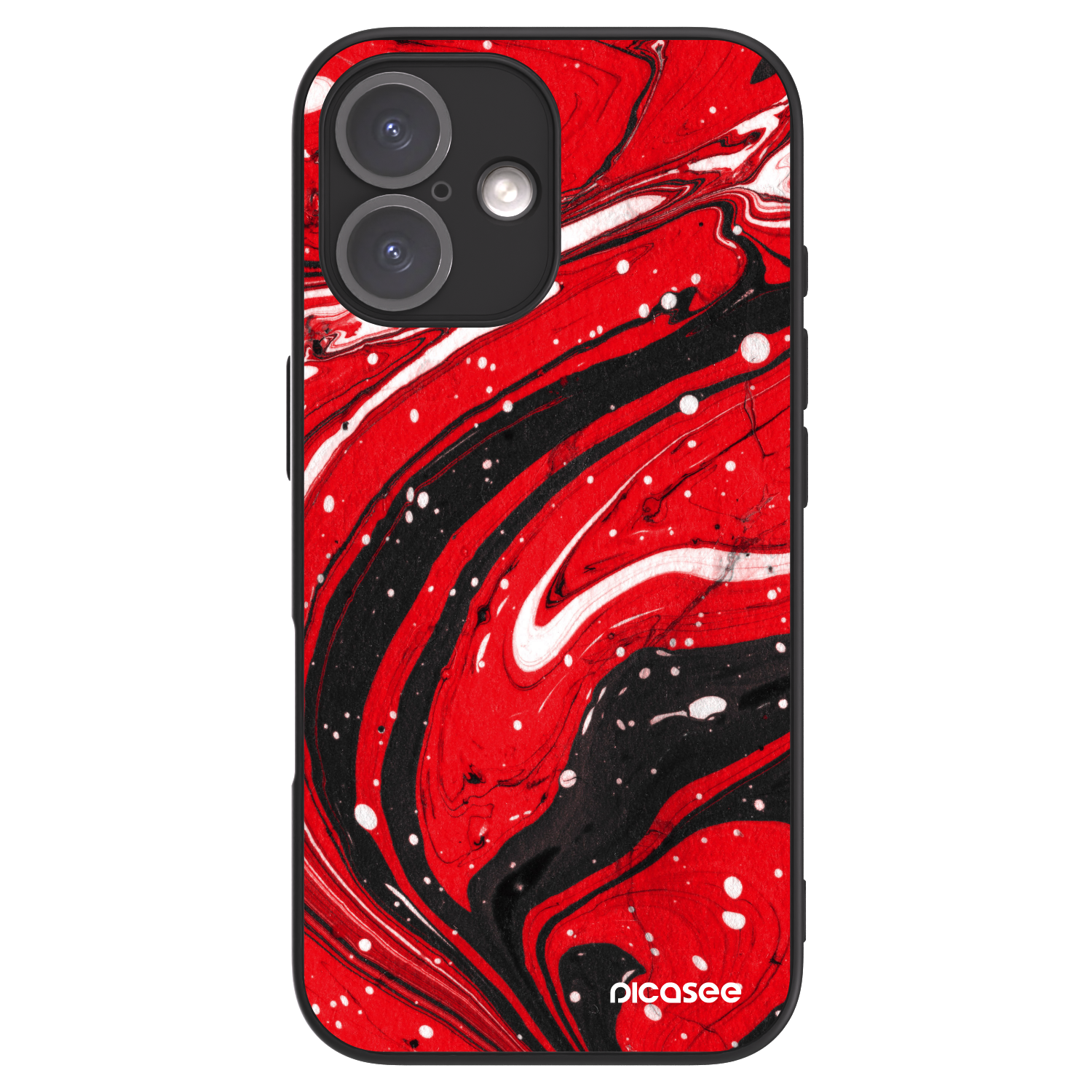 Picasee ULTIMATE CASE Apple iPhone 16 - készülékre - Red black