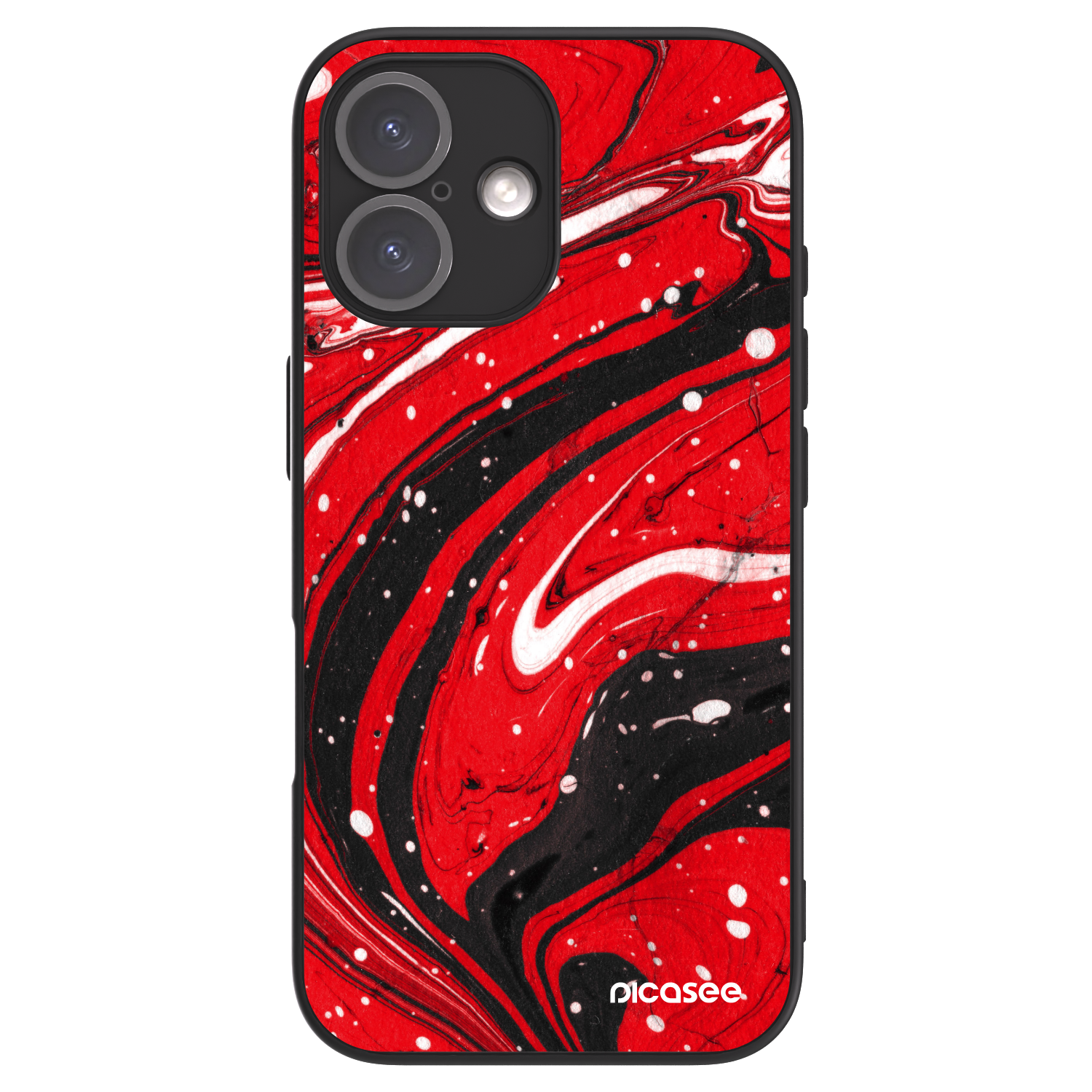 Picasee ULTIMATE CASE MagSafe Apple iPhone 16 - készülékre - Red black