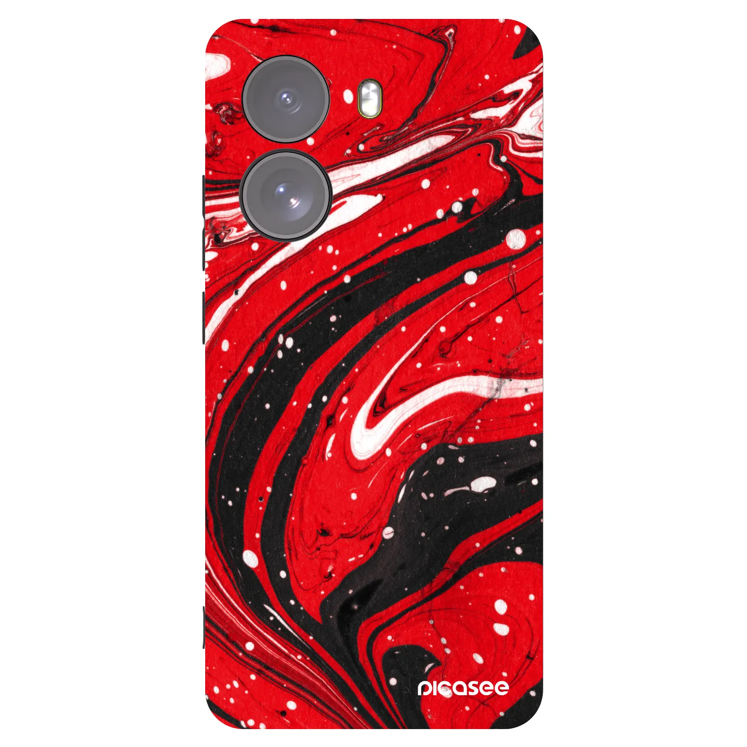 Picasee fekete szilikon tok az alábbi mobiltelefonokra Xiaomi Poco X7 - Red black