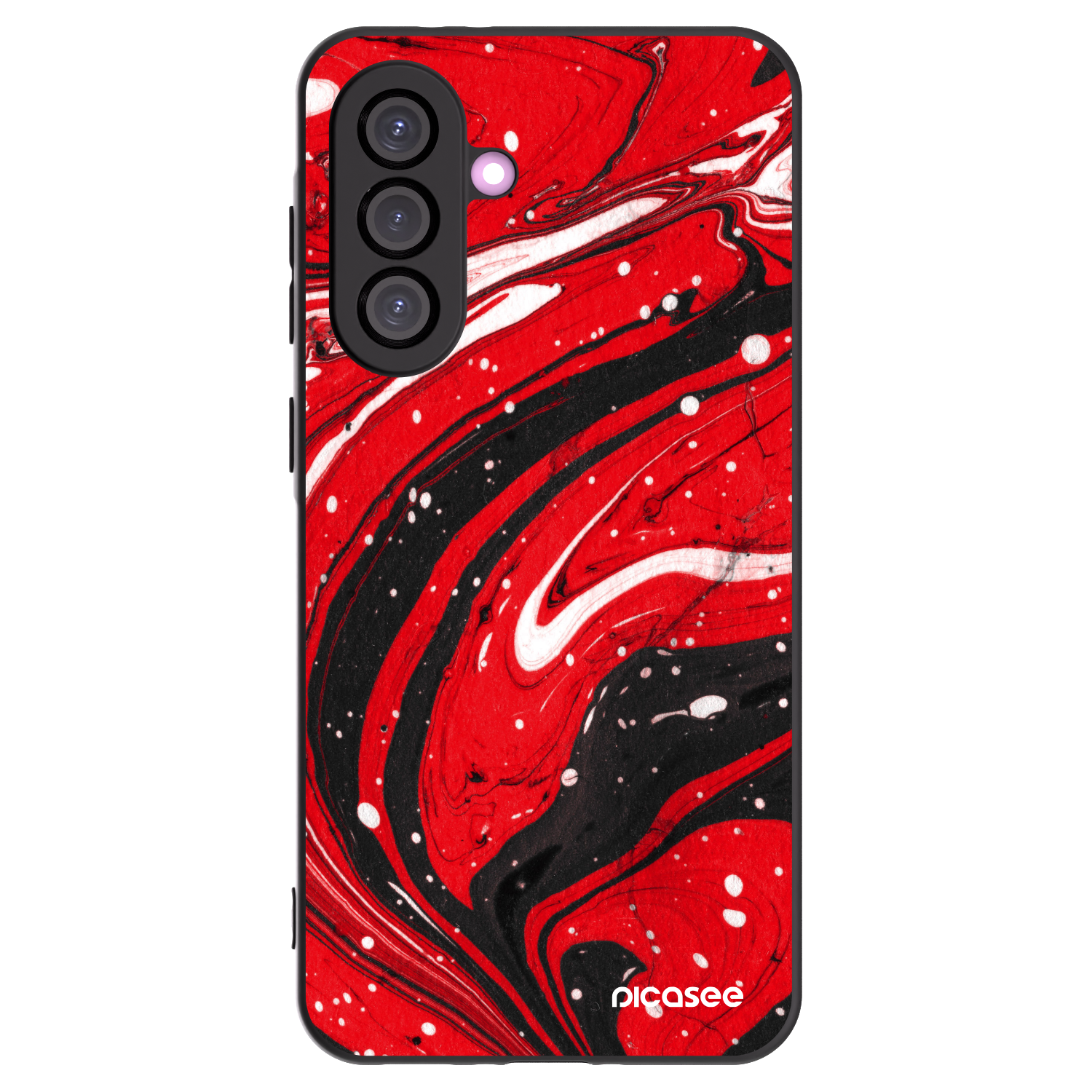 Picasee fekete szilikon tok az alábbi mobiltelefonokra Samsung Galaxy A36 5G - Red black
