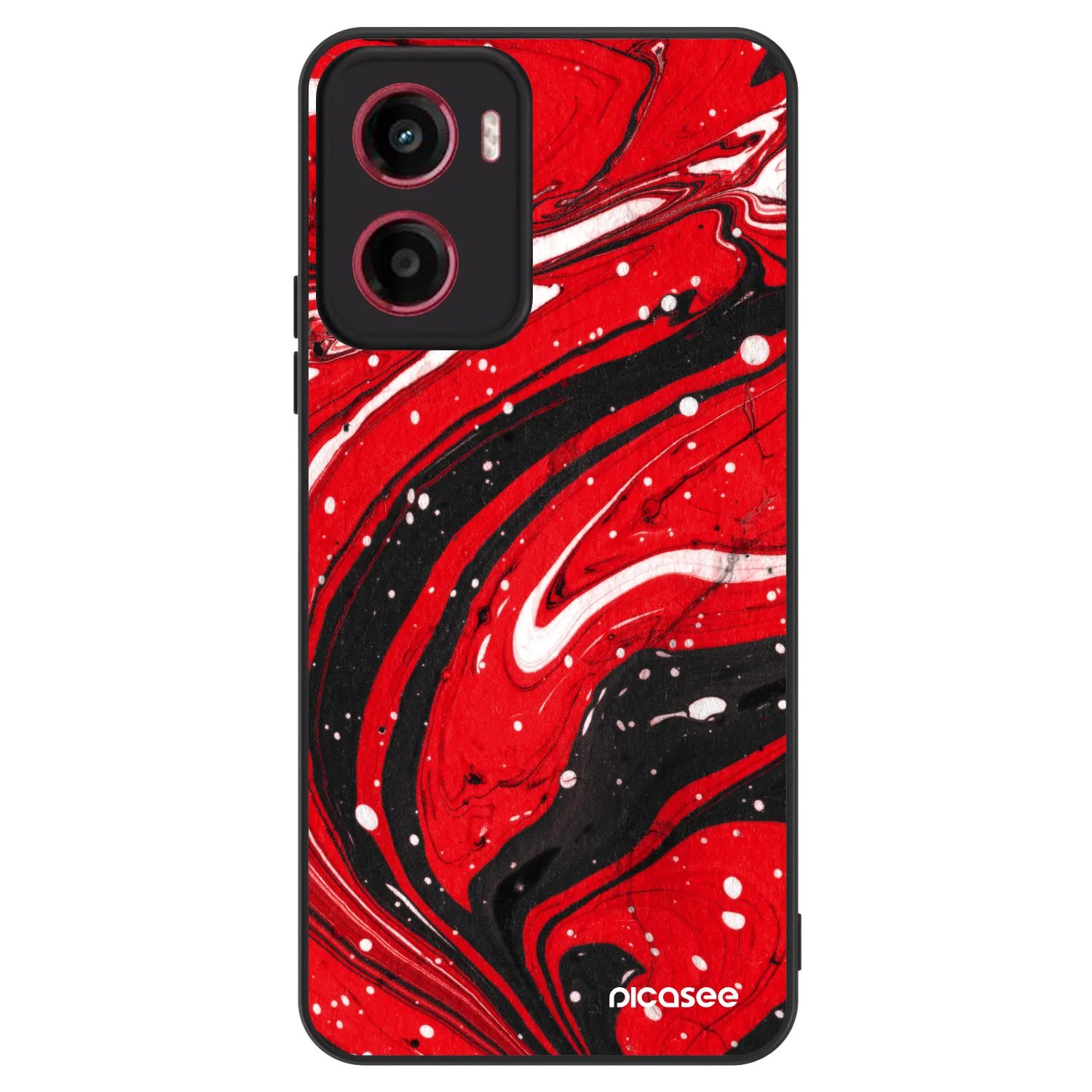 Picasee ULTIMATE CASE Motorola Moto G05 - készülékre - Red black
