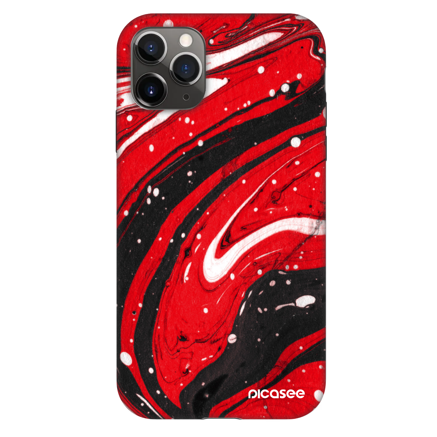 Picasee Fashion Case Apple iPhone 11 Pro - Red black