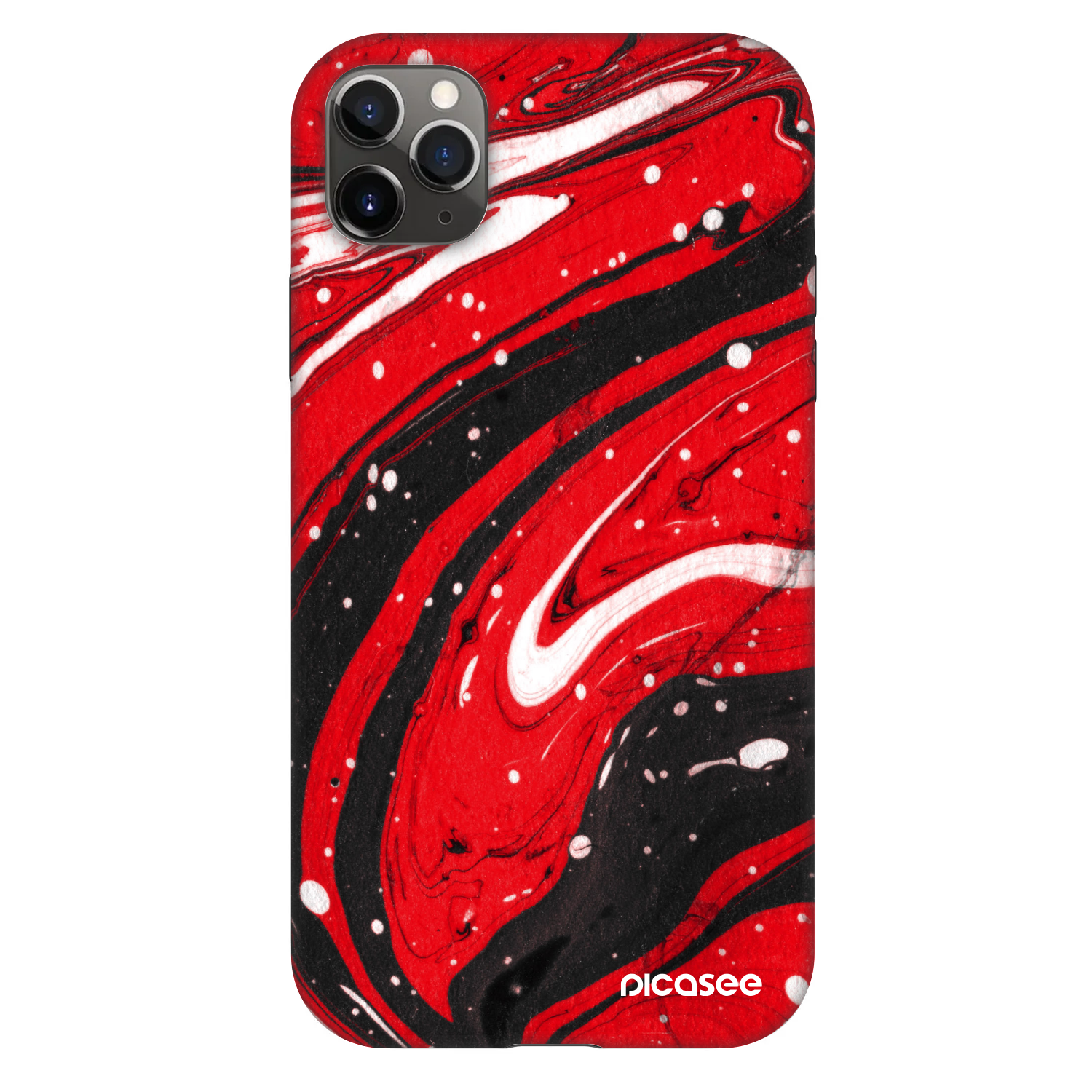 Picasee Fashion Case Apple iPhone 11 Pro Max - Red black