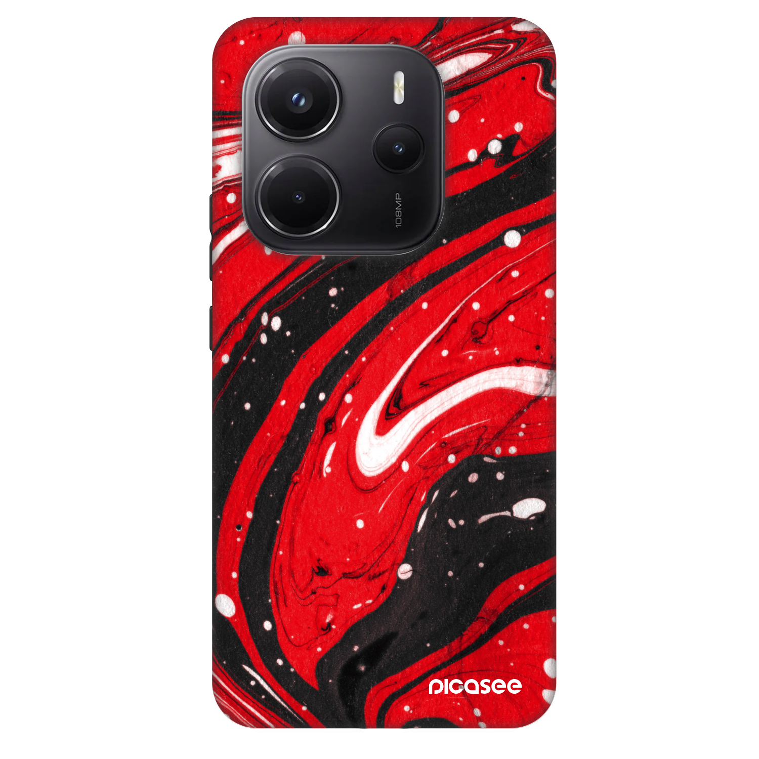 Picasee Fashion Case Xiaomi Redmi Note 14 5G - Red black