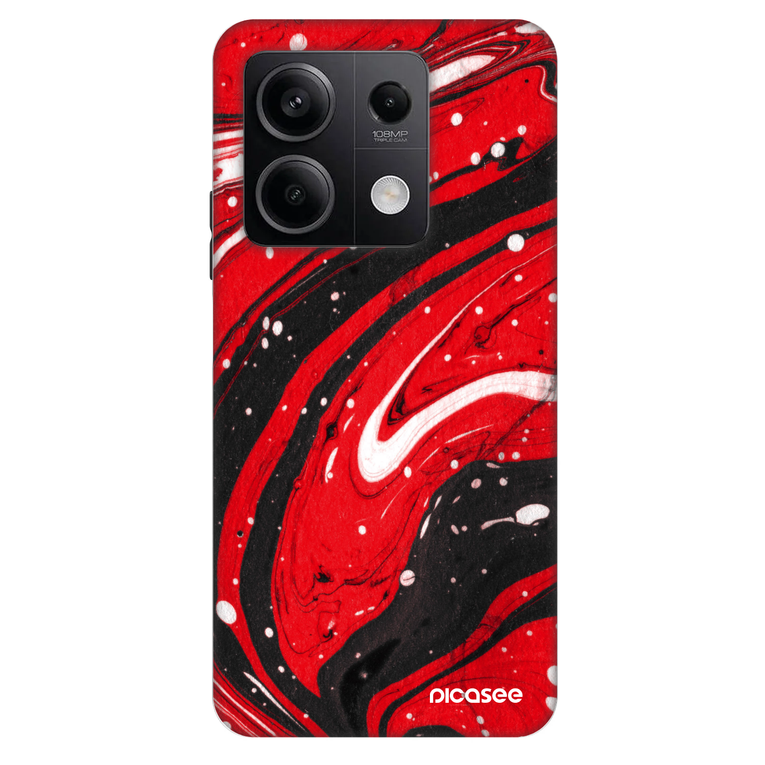 Picasee Fashion Case Xiaomi Redmi Note 13 5G - Red black