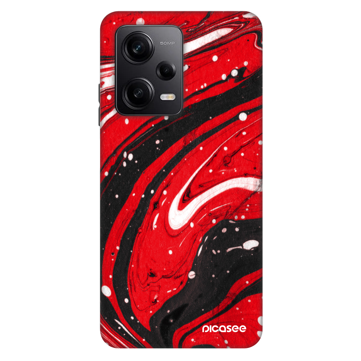 Picasee Fashion Case Xiaomi Redmi Note 12 Pro+ 5G - Red black