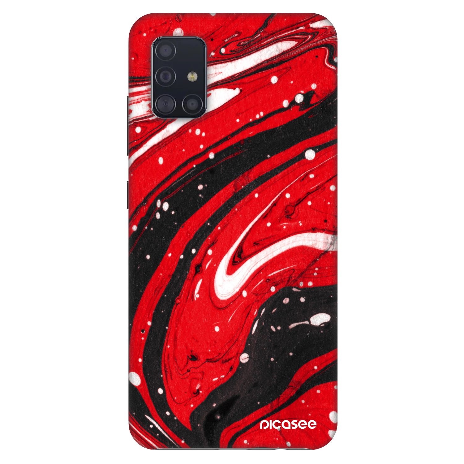Picasee Fashion Case Samsung Galaxy A51 A515F - Red black