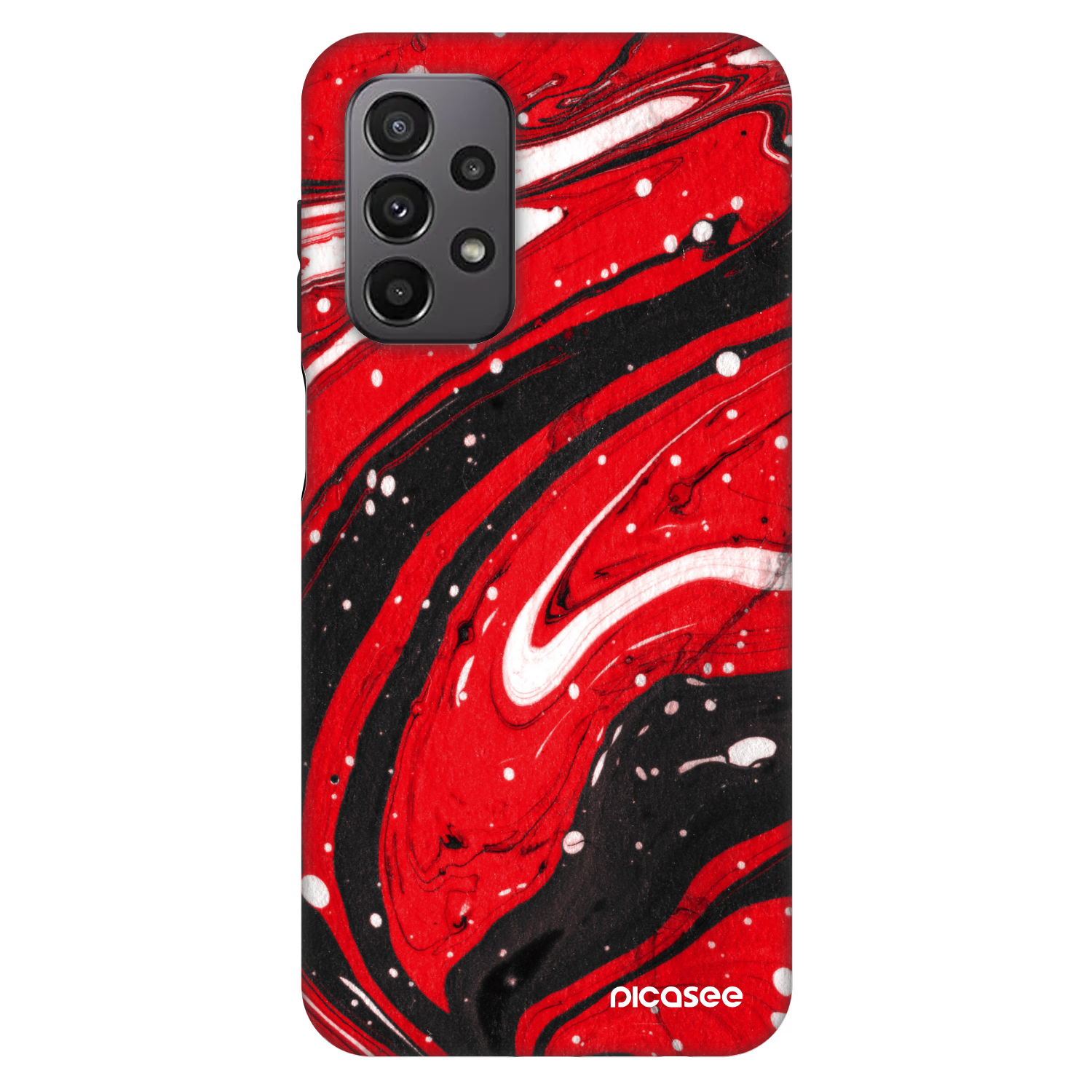 Picasee Fashion Case Samsung Galaxy A23 A236B 5G - Red black