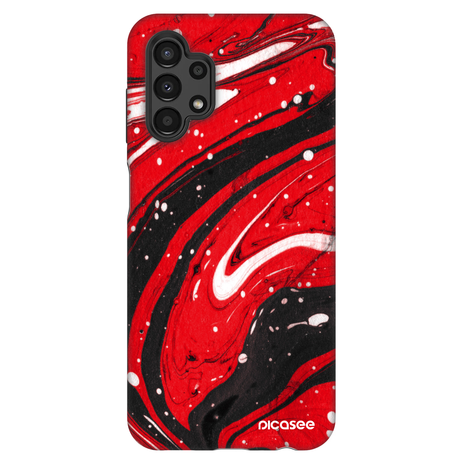 Picasee Fashion Case Samsung Galaxy A13 4G A135 - Red black