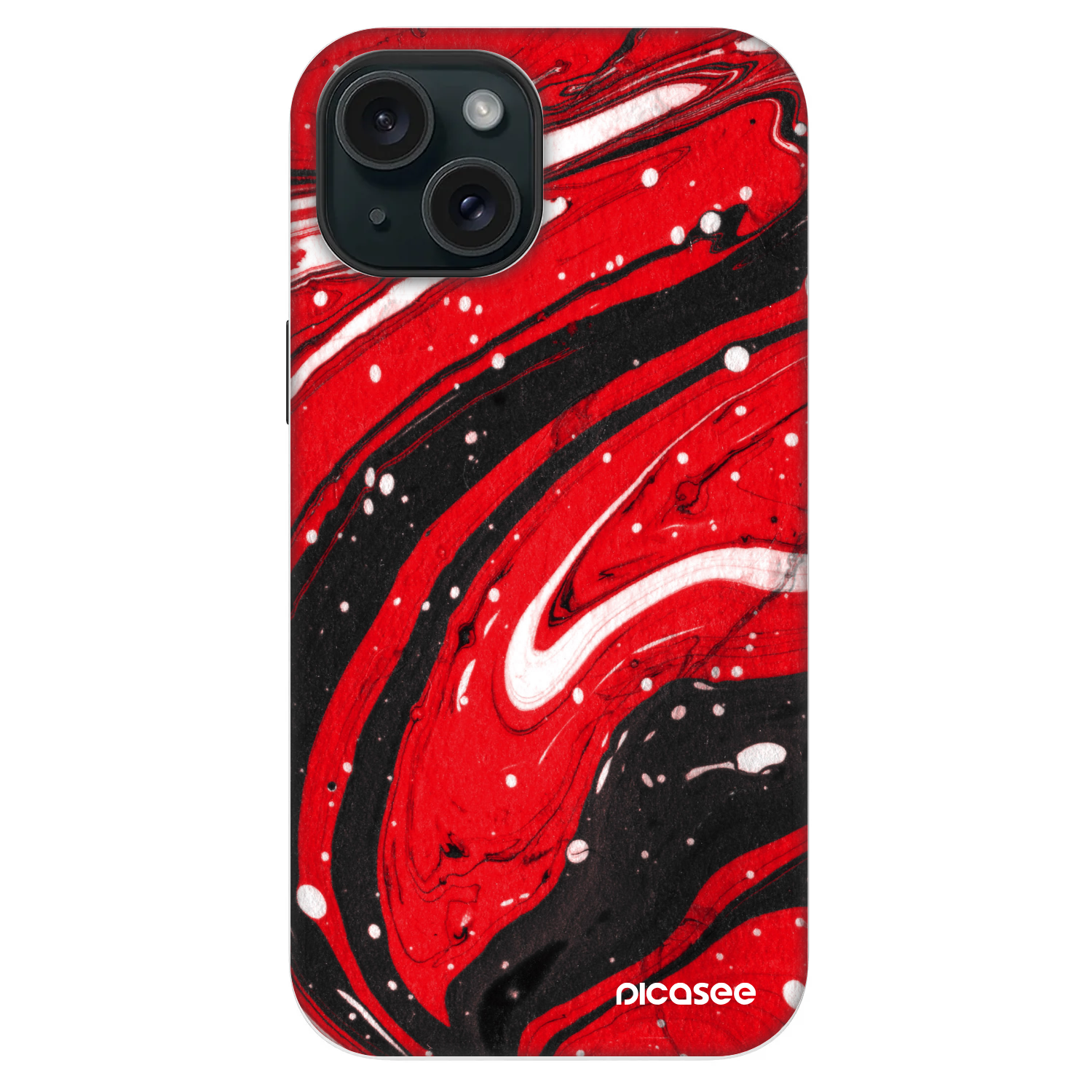 Picasee Fashion Case MagSafe Apple iPhone 14 - Red black