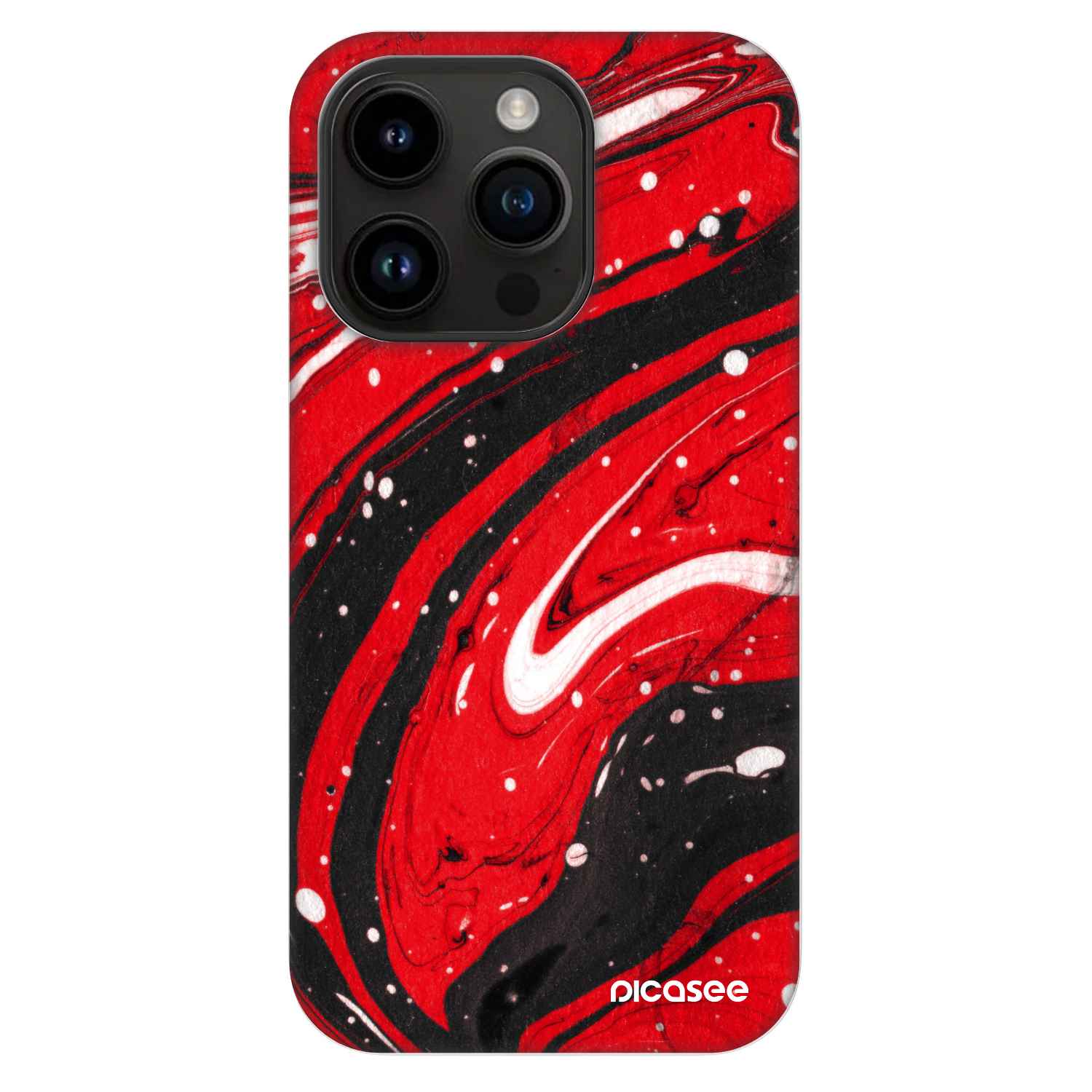 Picasee Fashion Case MagSafe Apple iPhone 14 Pro - Red black