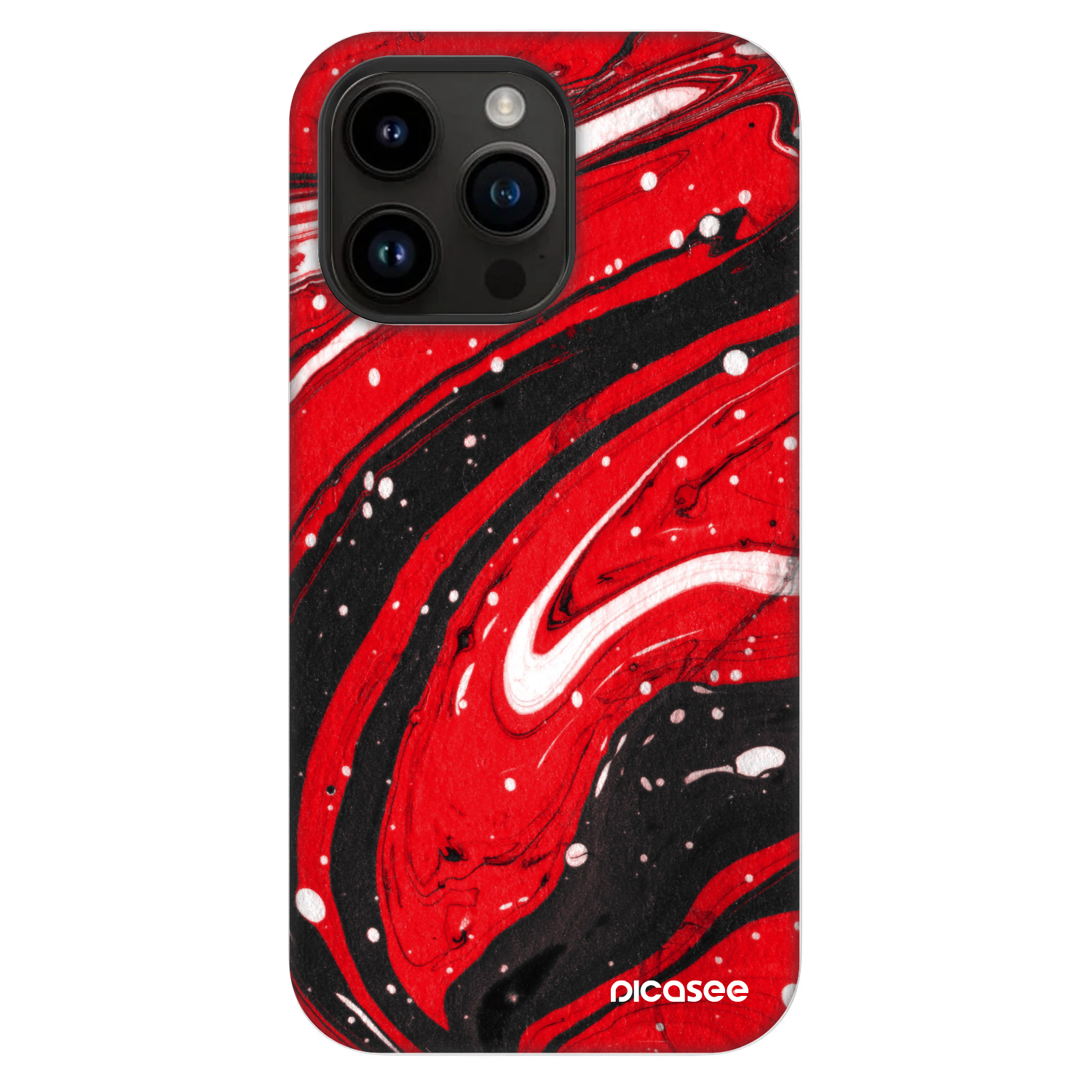 Picasee Fashion Case MagSafe Apple iPhone 14 Pro Max - Red black