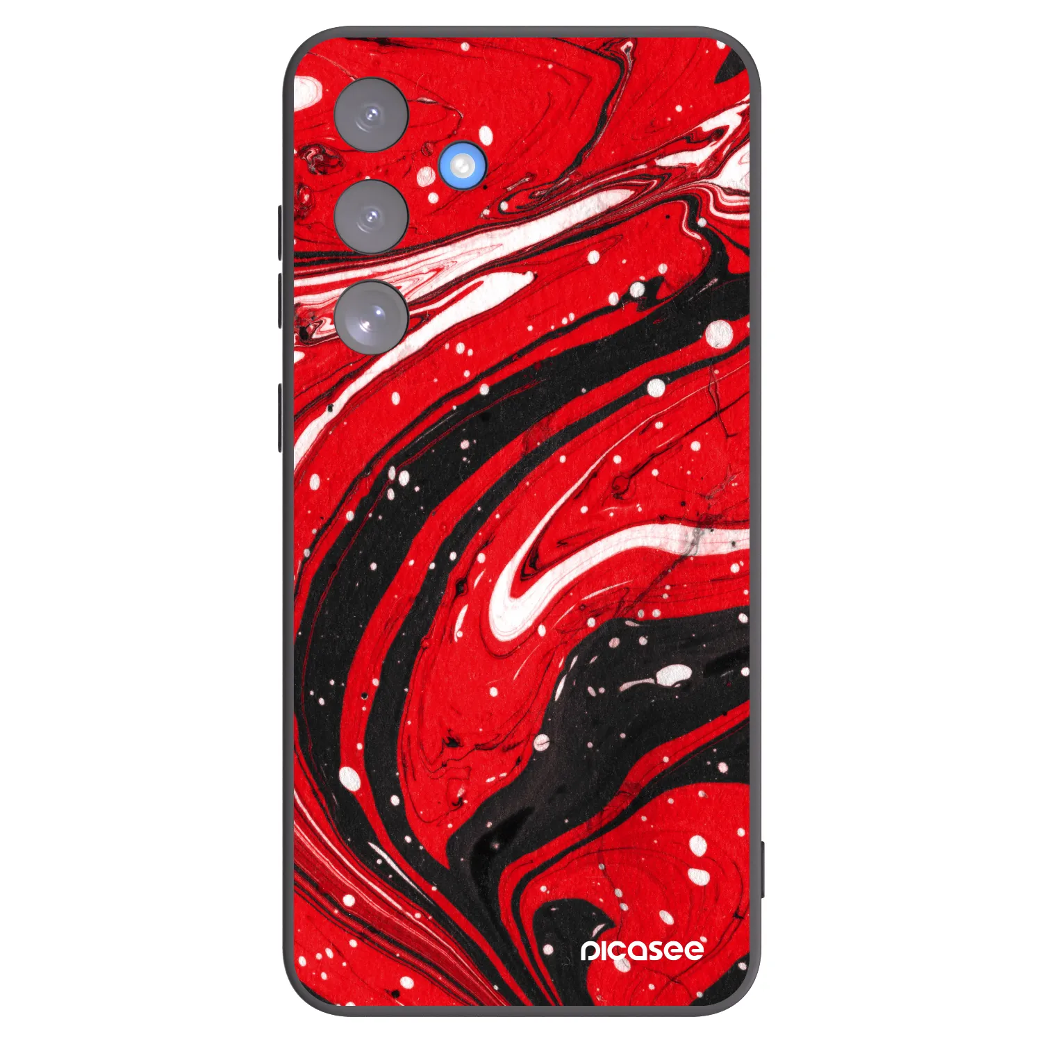 Picasee fekete szilikon tok az alábbi mobiltelefonokra Samsung Galaxy S25 FE 5G - Red black
