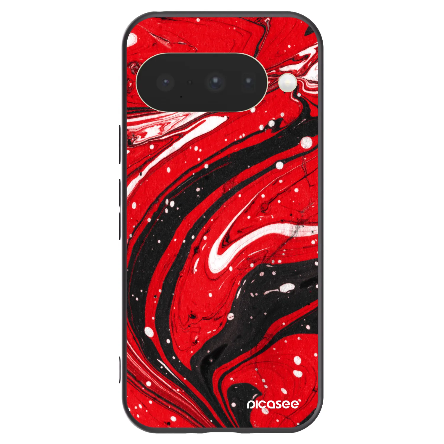 Picasee fekete szilikon tok az alábbi mobiltelefonokra Google Pixel 10 - Red black