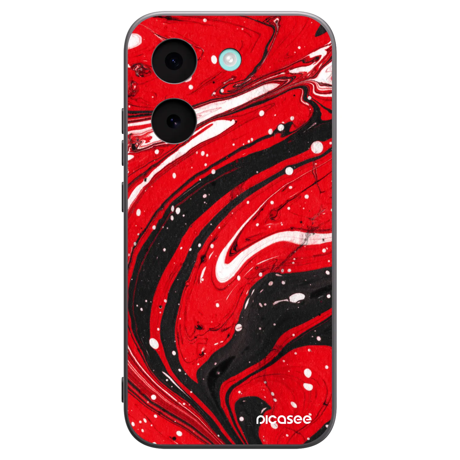 Picasee fekete szilikon tok az alábbi mobiltelefonokra Xiaomi Poco X8 Pro - Red black