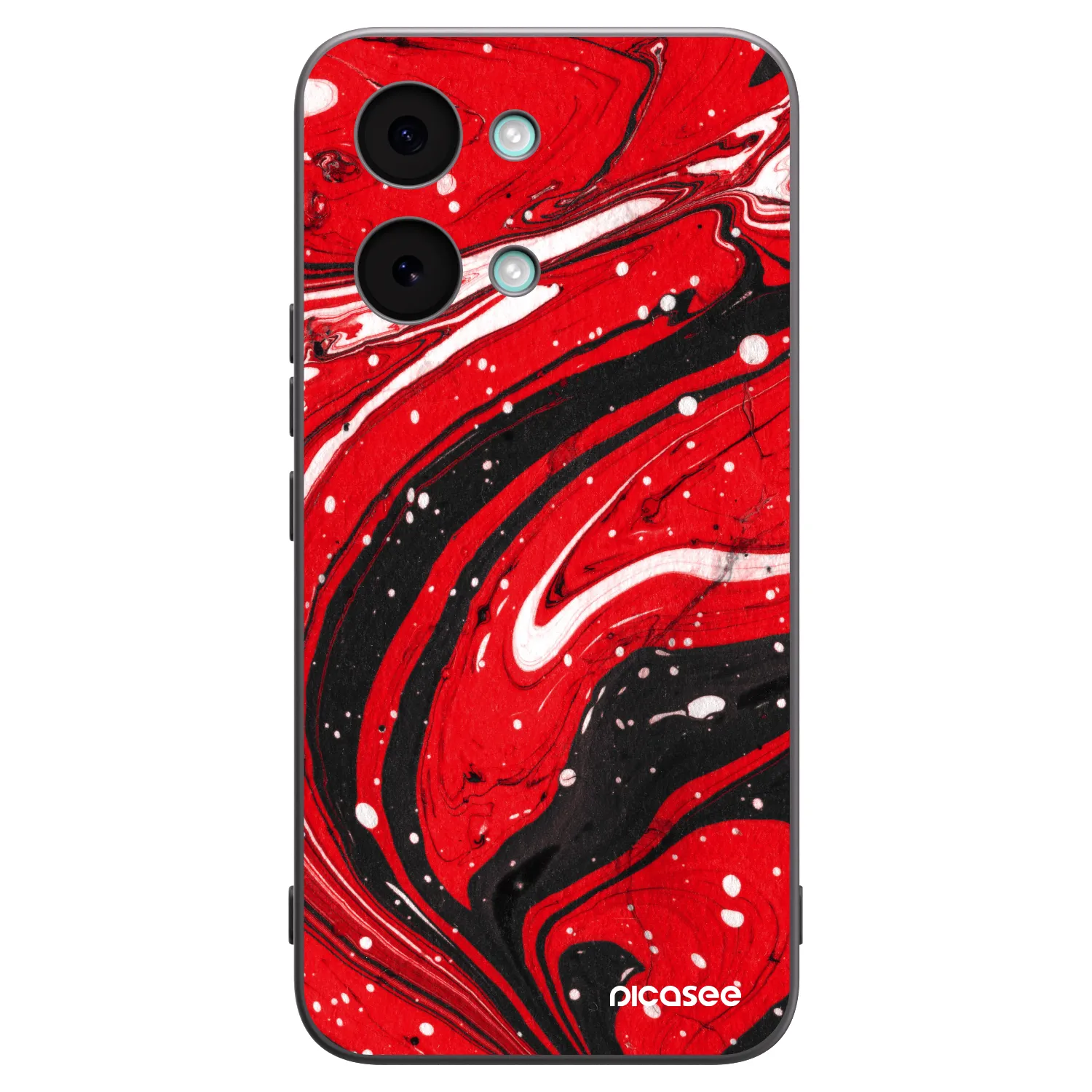 Picasee fekete szilikon tok az alábbi mobiltelefonokra Xiaomi Poco X8 Pro Max - Red black