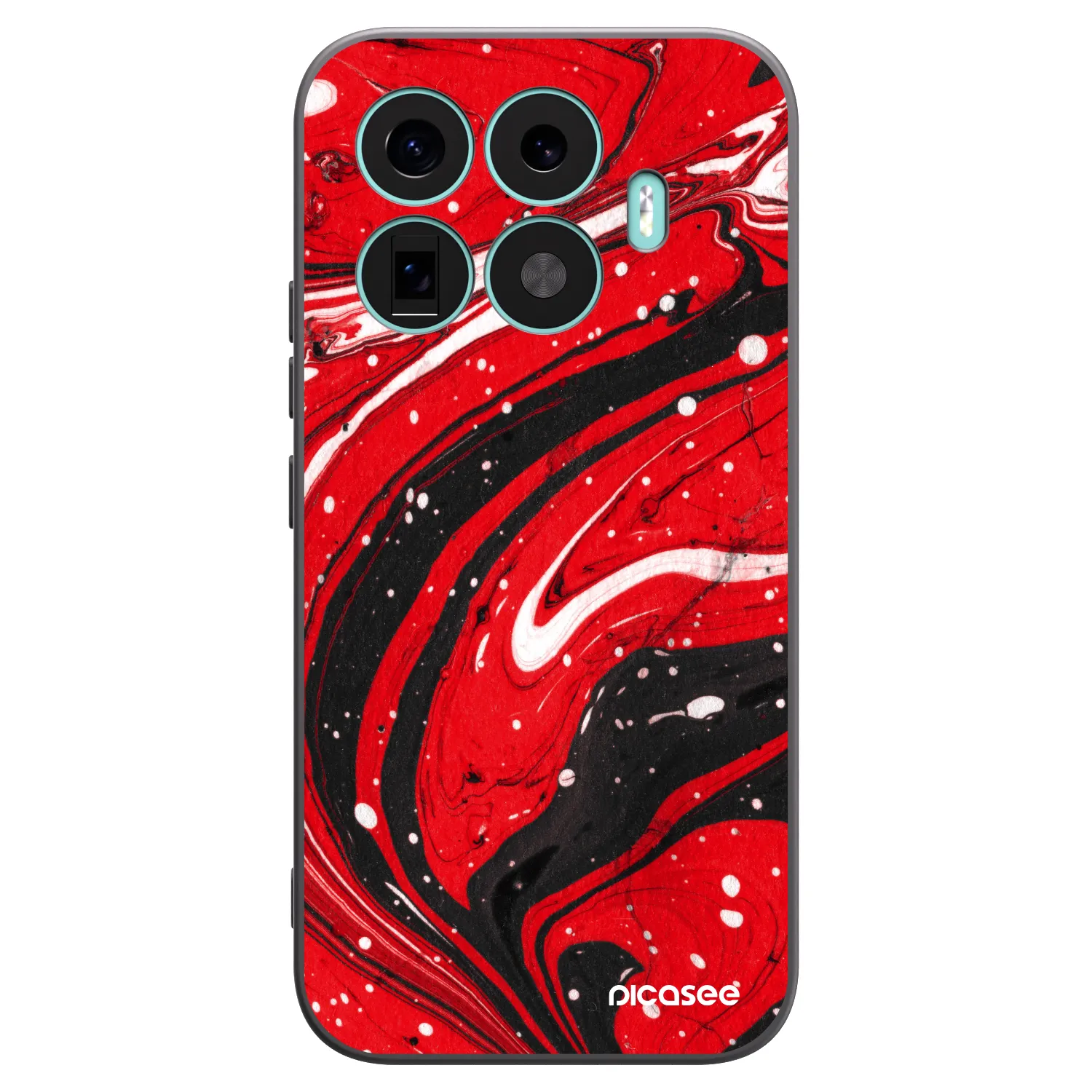 Picasee fekete szilikon tok az alábbi mobiltelefonokra Xiaomi 17T - Red black