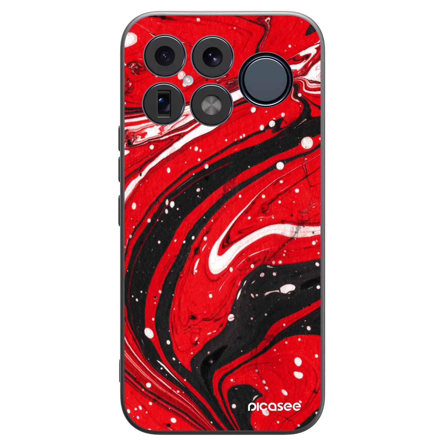 Picasee fekete szilikon tok az alábbi mobiltelefonokra Xiaomi Poco F8 Ultra - Red black