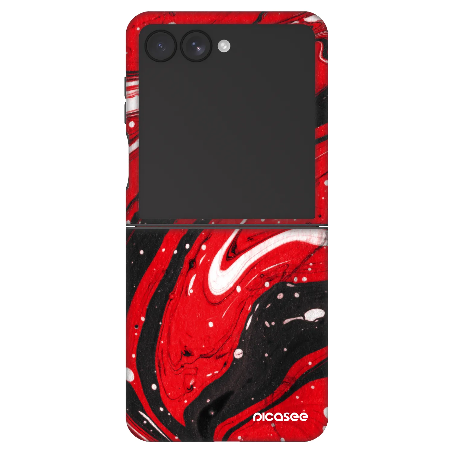 Picasee Fashion Case Samsung Galaxy Z Flip7 5G - Red black