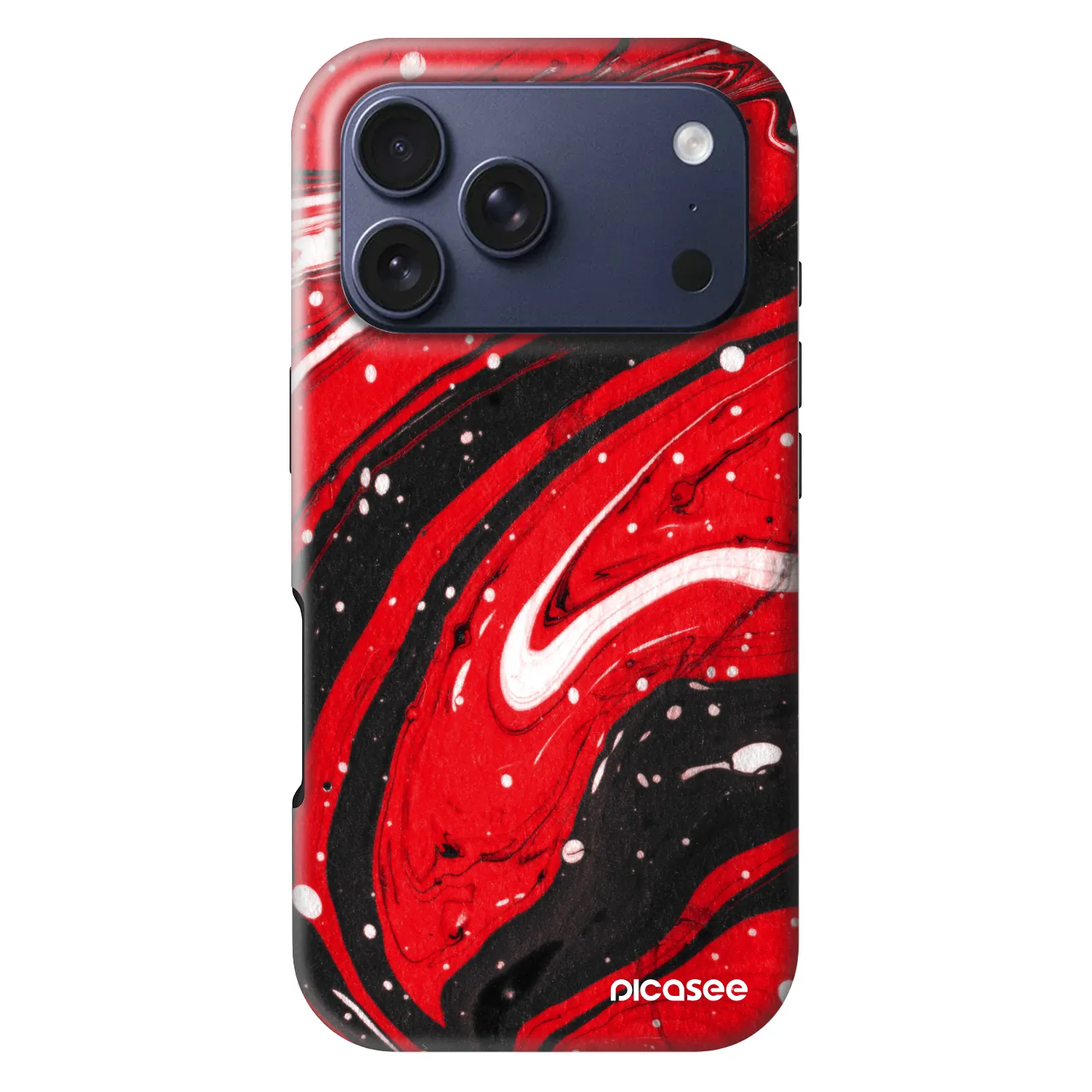 Picasee Fashion Case MagSafe Apple iPhone 18 Pro - Red black