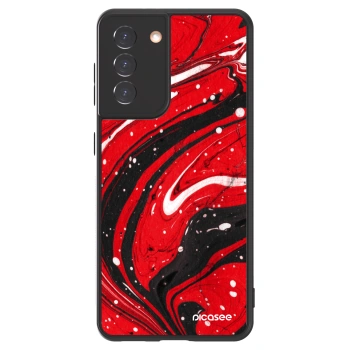 Picasee ULTIMATE CASE Samsung Galaxy S21 5G G991B - készülékre - Red black