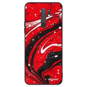 Szilikon tok erre a típusra Xiaomi Redmi 9 - Red black