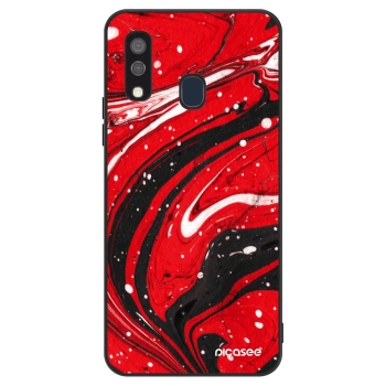 Szilikon tok erre a típusra Samsung Galaxy A40 A405F - Red black