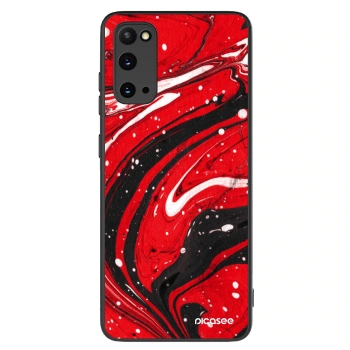 Szilikon tok erre a típusra Samsung Galaxy S20 G980F - Red black