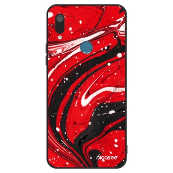Szilikon tok erre a típusra Huawei Y7 2019 - Red black