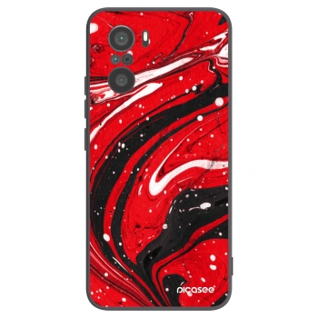 Picasee fekete szilikon tok az alábbi mobiltelefonokra Xiaomi Poco F3 - Red black