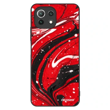 Szilikon tok erre a típusra Xiaomi Mi 11 Lite - Red black