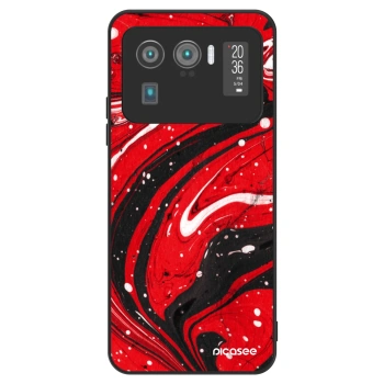 Szilikon tok erre a típusra Xiaomi Mi 11 Ultra - Red black