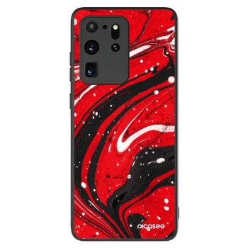 Szilikon tok erre a típusra Samsung Galaxy S20 Ultra 5G G988F - Red black