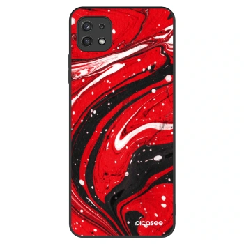 Szilikon tok erre a típusra Samsung Galaxy A22 A226B 5G - Red black