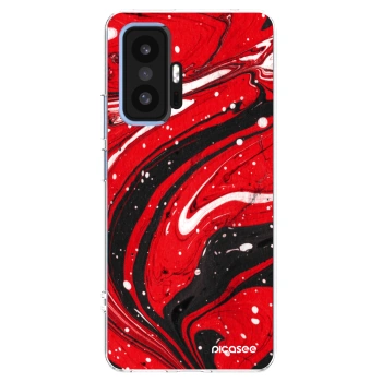 Picasee átlátszó szilikon tok az alábbi mobiltelefonokra Xiaomi 11T Pro - Red black