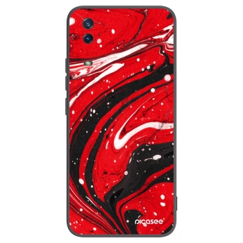 Picasee fekete szilikon tok az alábbi mobiltelefonokra Vivo Y11s - Red black