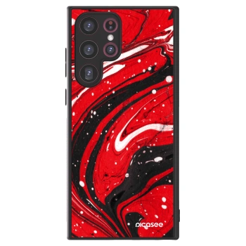 Picasee ULTIMATE CASE Samsung Galaxy S22 Ultra 5G - készülékre - Red black
