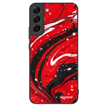 Szilikon tok erre a típusra Samsung Galaxy S22+ 5G - Red black